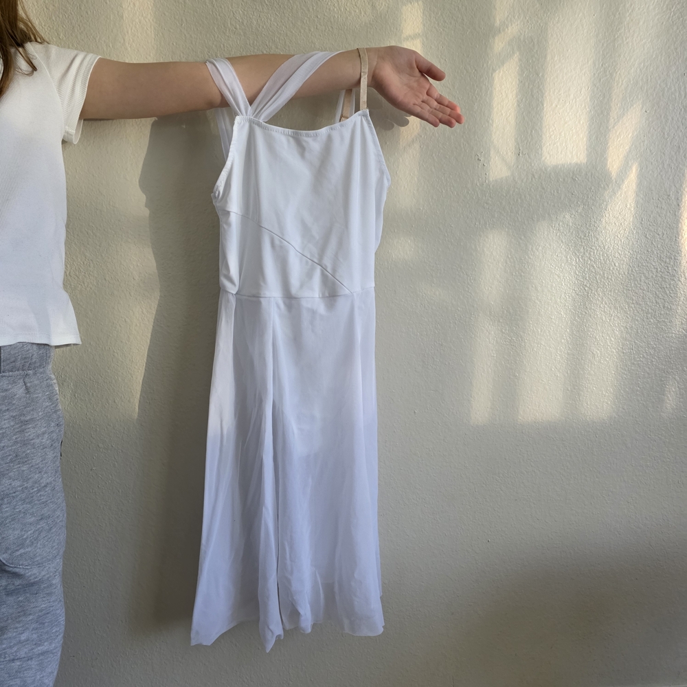 iEFiEL Girls Chiffon Ruched Ballet Leotard Lyrical Contemporary Dance Dress Cost